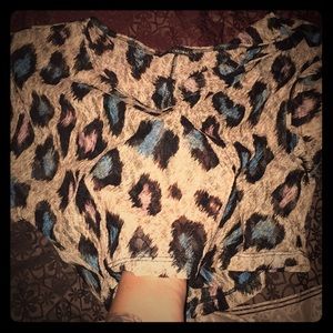 See-through cheetah crop top